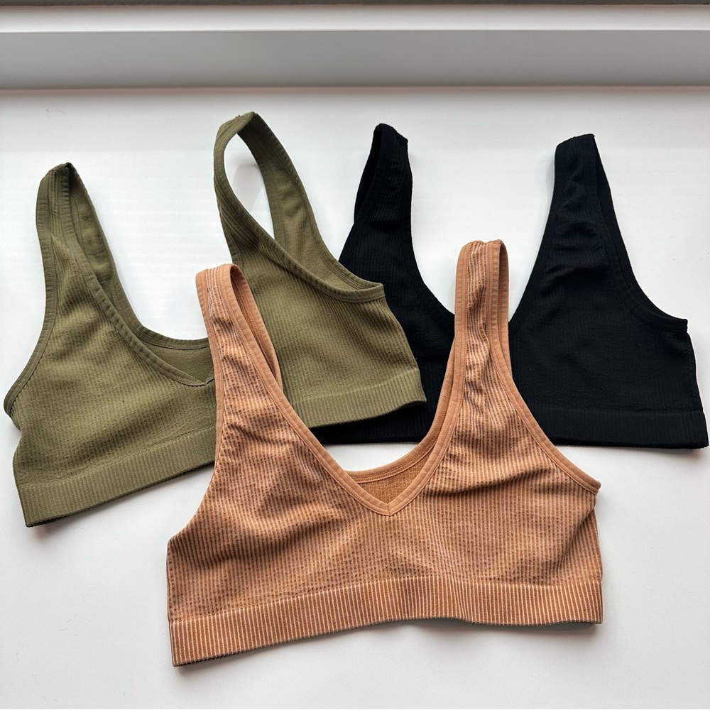 Set of 3 Colsie Bralettes